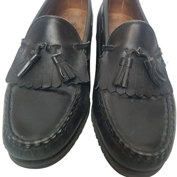 Allen Edmonds Mens 10C Black Leather Slip On Nashu main image 8